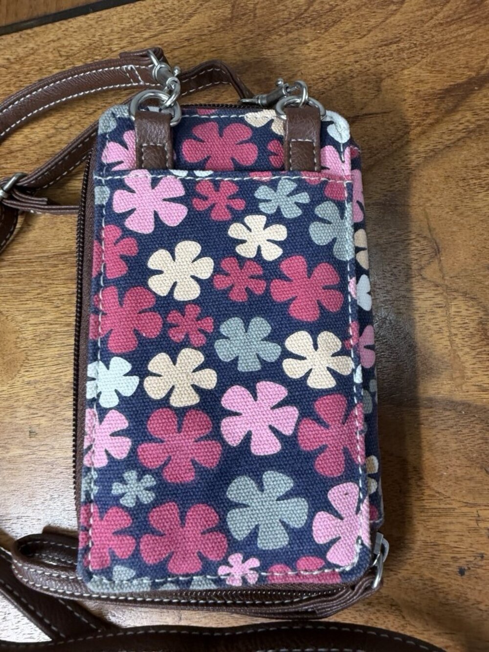 Union Bay Long Strap Wristlet Wallet Cell‎ Phone Holder Floral Canvas Y2K - Picture 5 of 7